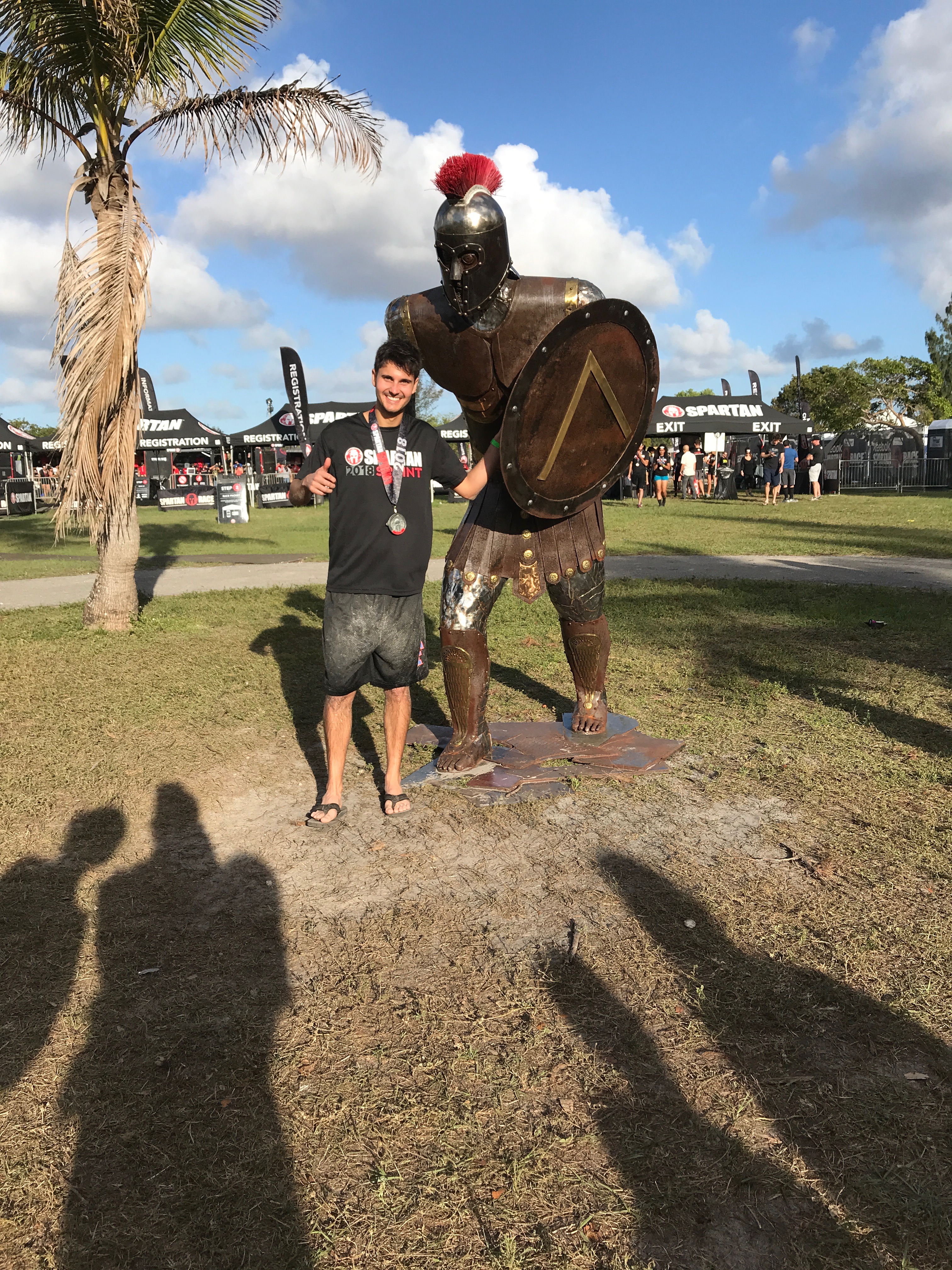 After the spartan race sprint in Miami